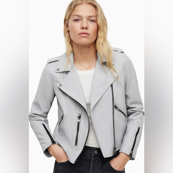 All Saints Fern Biker Jacket - Picture 1 of 12